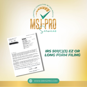 irs 501(c)(3) ez or long form filing
