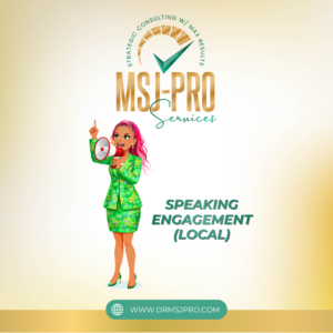 speaking engagement (local)